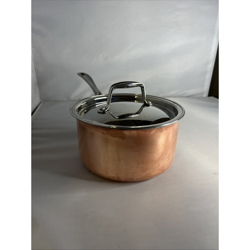 Martha Stewart Everyday COPPER 1.8 Quart Sauce Pan With Lid
